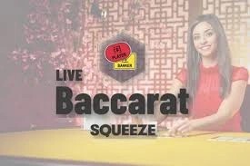 Baccarat Squeeze by Evolution, showcased at 3reyesmexico.com – game logo