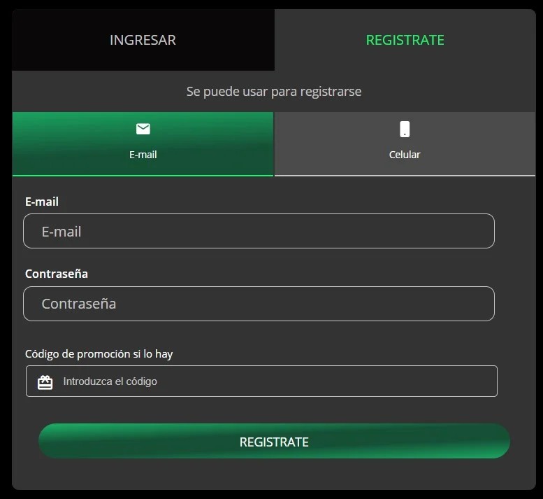 Guía de Registro