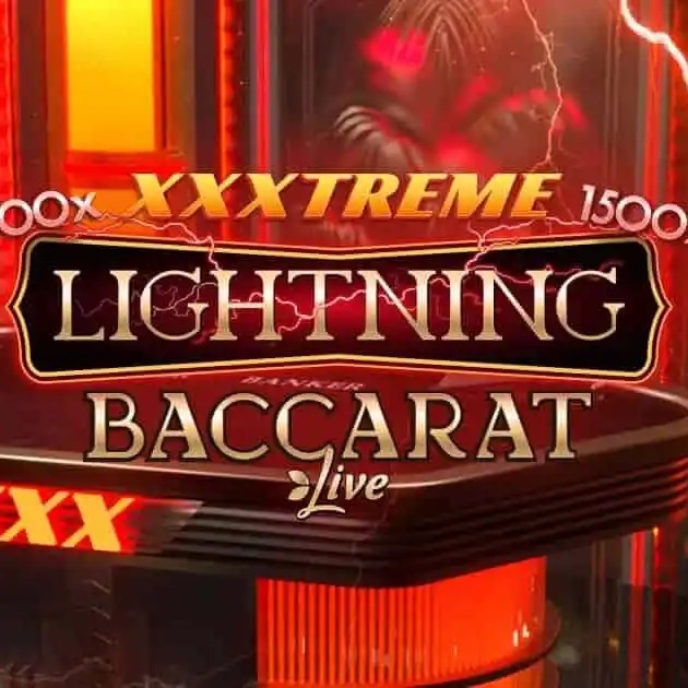 XXXtreme Lightning Baccarat slot visual from Evolution available on 3reyesmexico.com